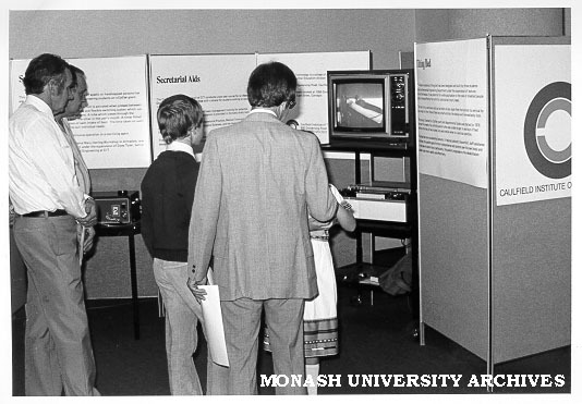 Nursing education display at Cabrini Hospital's 50th anniversary Open Day