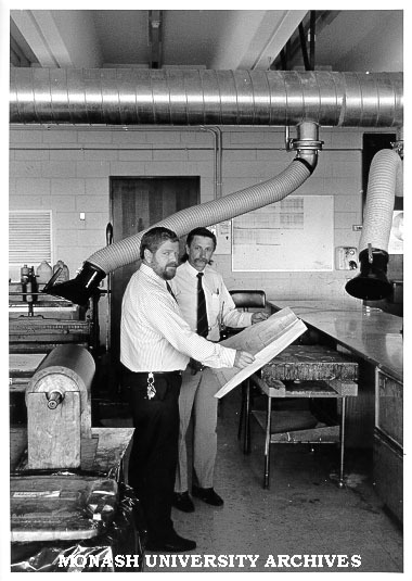 Premises Manager Mike Fuller (left) and Works Officer Russell Thomas