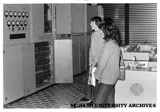 Pearcey computer on display Level 2 Phillip Law building