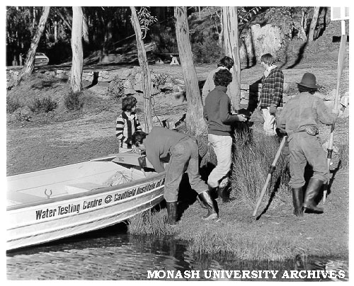 Water Studies Centre students on fieldwork