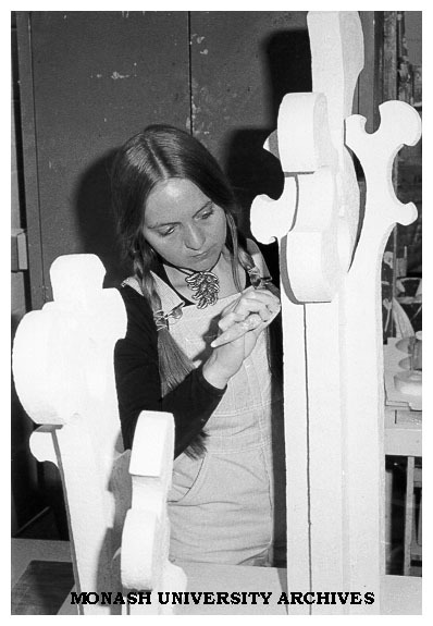 Sculpture student Jouls Quinn