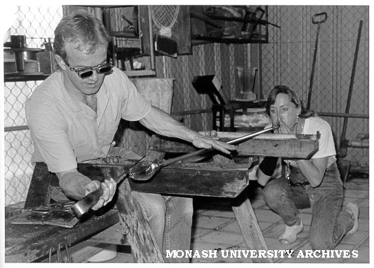 Glass blowing demonstration