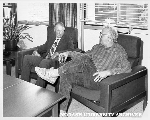 Sir George Lush and artist Clifton Pugh