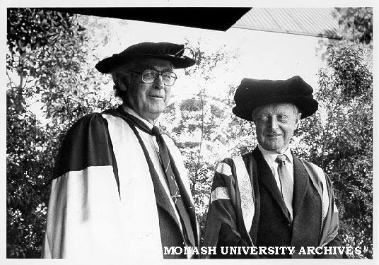 Sir Richard Eggleston and Chancellor Sir George Lush