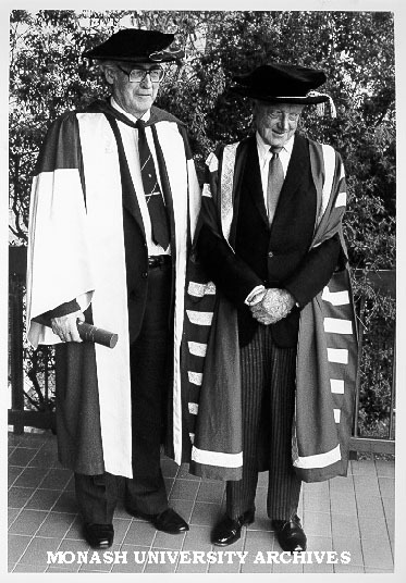 Sir Richard Eggleston and Chancellor Sir George Lush
