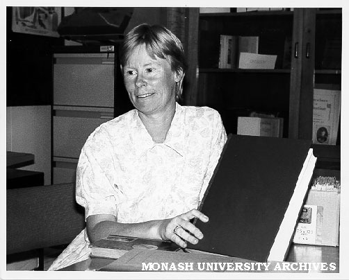 Historian Meredith Fletcher with Gippsdoc