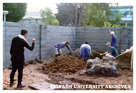 Placement of rocks for Japanese Garden