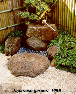 Stone water basin, Japanese Garden