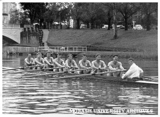First Intervarsity eight Rowing team