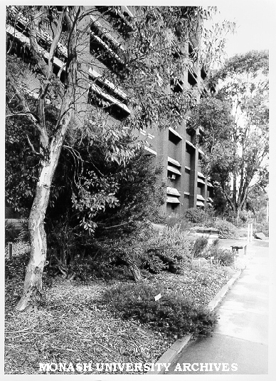 Botany systems garden, in front of Biology building