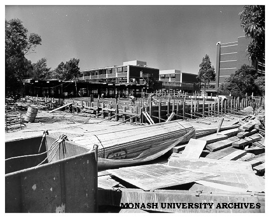 Foundations of Microbiology building, with Science buildings in background