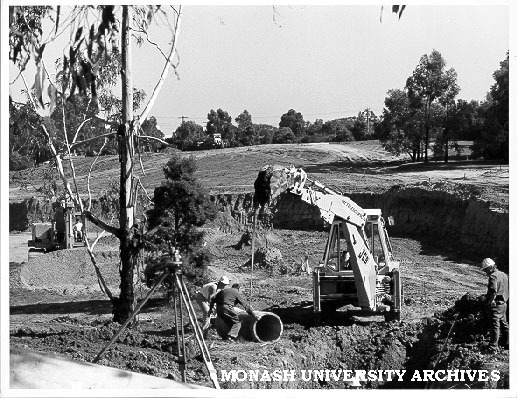 Earthmoving for proposed lake