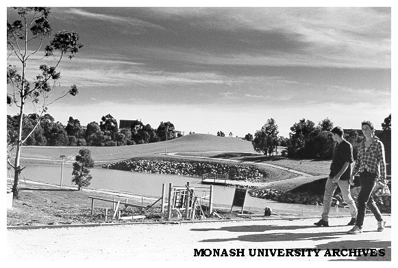 View of lake, looking west