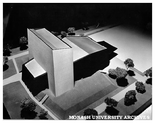 Model of proposed university theatre