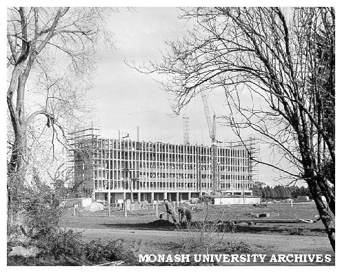 Humanities building under construction