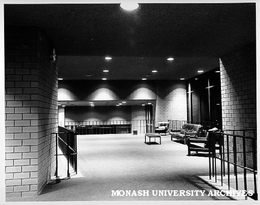 Upstairs foyer, Robert Blackwood Hall