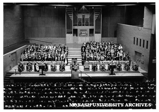 Graduation ceremony, Robert Blackwood Hall