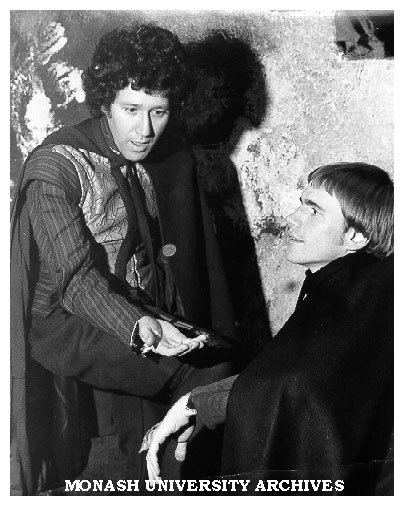 Gary Down (left) and Gil Tucker in 'Hamlet' as Guildenstern and Rosencrantz