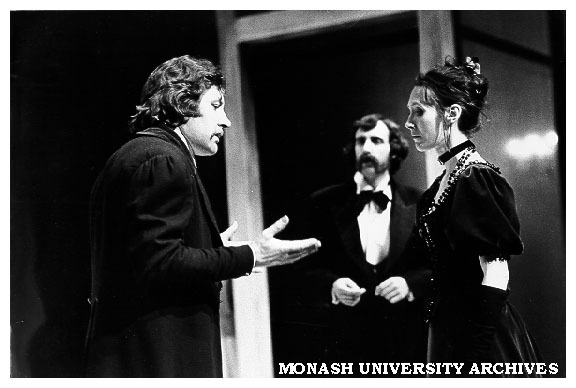 John Wood (left) and Julia Blake in 'The Cherry Orchard' as Lopakhin and Ranyevskaia