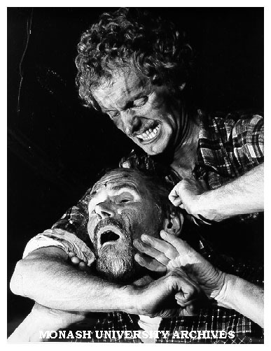 Burt Cooper and Tom Lake in 'Cass Butcher Bunting' as Butcher and Bunting