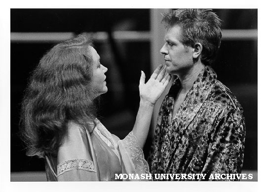 Julie Nihill and Geoff Paine in 'Big Toys' as Mag Bosanquet and Terry Legge