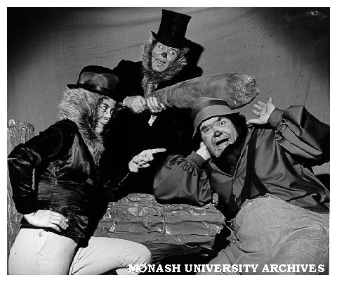 John Cousins in 'The Adventures of Brer Rabbit' with John Cousins (right) as Brer Bear