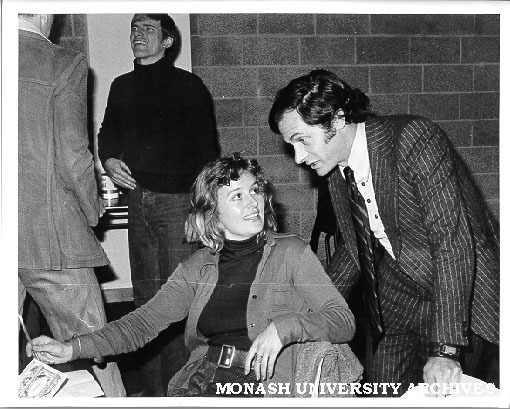 Catherine Wilkins and Paul Karo, players in both 'Hamlet' and 'Rosencrantz and Guildenstern Are Dead'