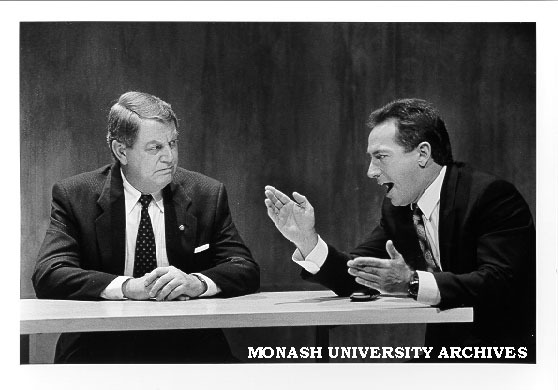 Peter Adams (right) and Chris Betts in 'Brilliant Lies'