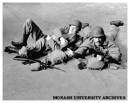 Gary Day (left) and Ron Owen as Wayne and Stu in 'Botticelli'