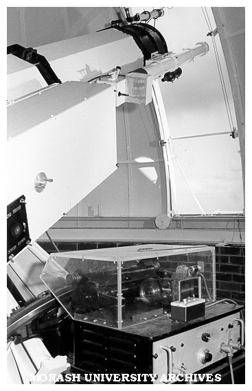 Interior, Monash Observatory at Mt Burnett
