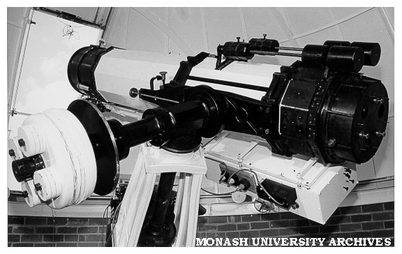 Jeffree telescope inside Monash Observatory at Mt Burnett