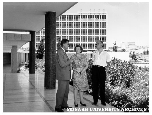 Dr Louis Matheson (right) with wife Audrey at Hebrew University of Jerusalem