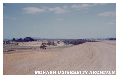 View east from Engineering