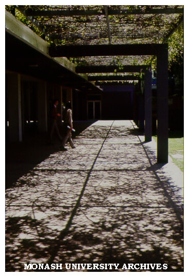 Walkway in Engineering courtyard
