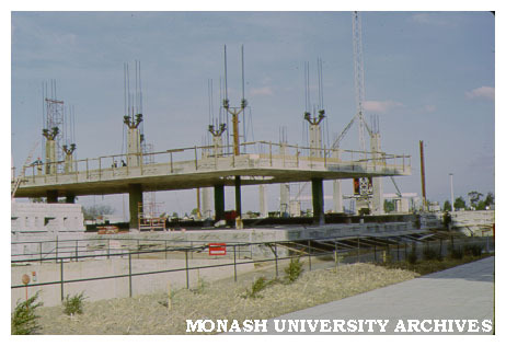 Raising slab for Law building