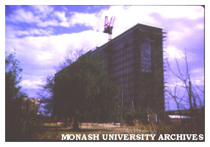 Menzies building, second stage under construction