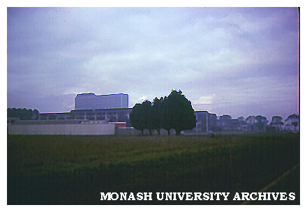Science buildings with Humanities building in background