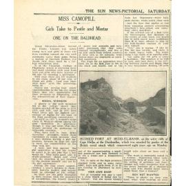 Women in pharmacy newspaper clippings - Miss Camopill - Sun News Pictorial Feb 17 1923; Occupations for Women - Chemistry - West Australian - 29 Jan 1928; Pharmacy Interesting Career for Women - Adelaide Observer - Jan 26 1929; Women as Chemists - Herald 