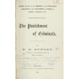 The punishment of criminals