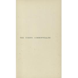 The coming commonwealth an Australian handbook of federal government