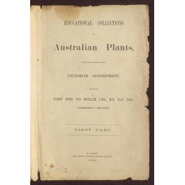 Educational collections of Australian plants, under the auspices of the Victorian government - Portfolio Two