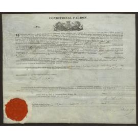 Conditional pardon for John Gunning