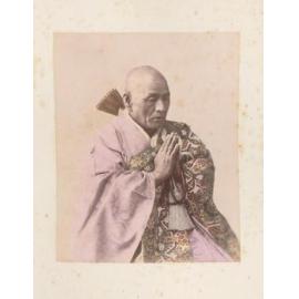 Portrait of a monk praying (identity unknown)