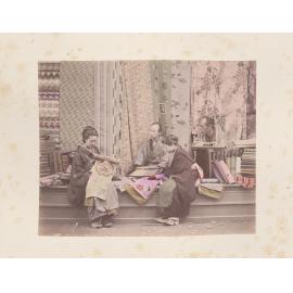 Two women buying cloth