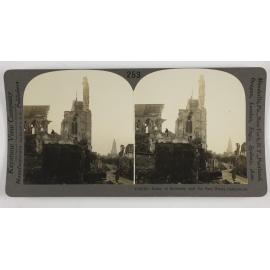 Ruins of Soissons and its two great cathedrals