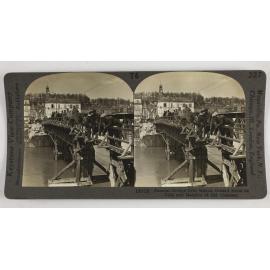 Famous bridge  over Marne, toward Hotel de Ville and heights of old chateau