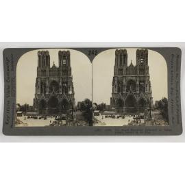 The World renowned cathedral of Reims, France, ruined by the Hun