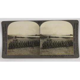 Twenty-third Infantry on review, U.S. sector on the Rhine - Germany