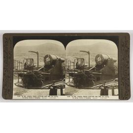 The war - Colossal Russian eleven-inch siege guns, now investing the German fortress of Konigsberg