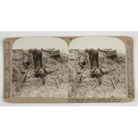 Uncovering men who fell contesting the crater at Zouave Woods, stormed by the irresistible 6th Div.